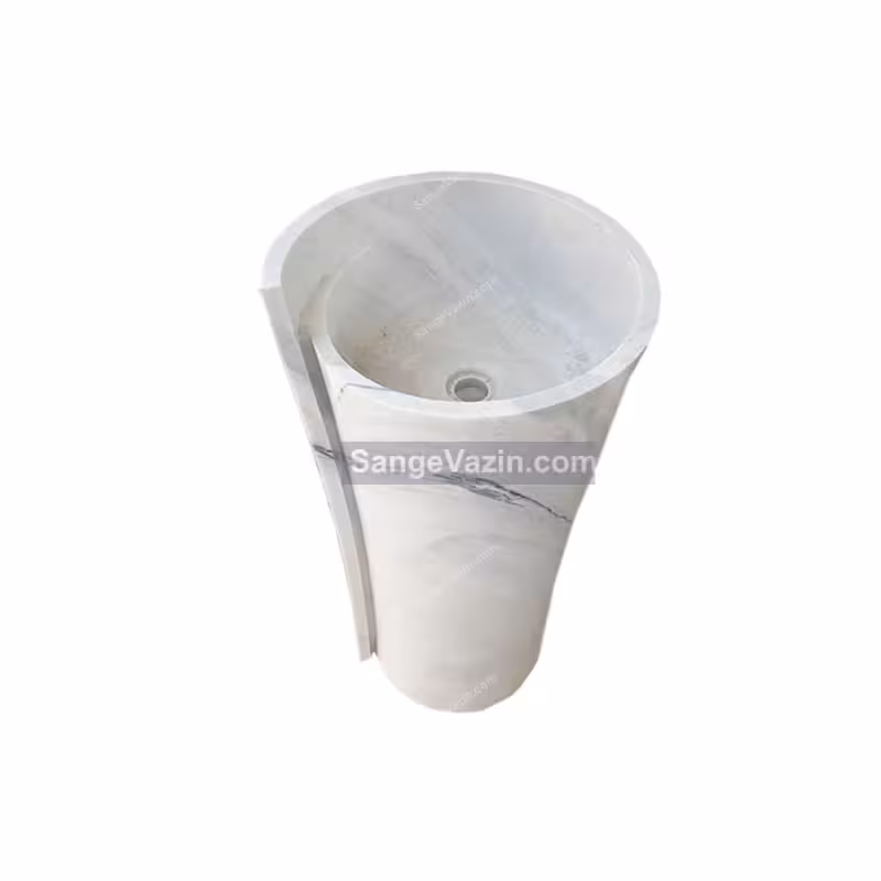 روشویی سنگی صدف حلزونی