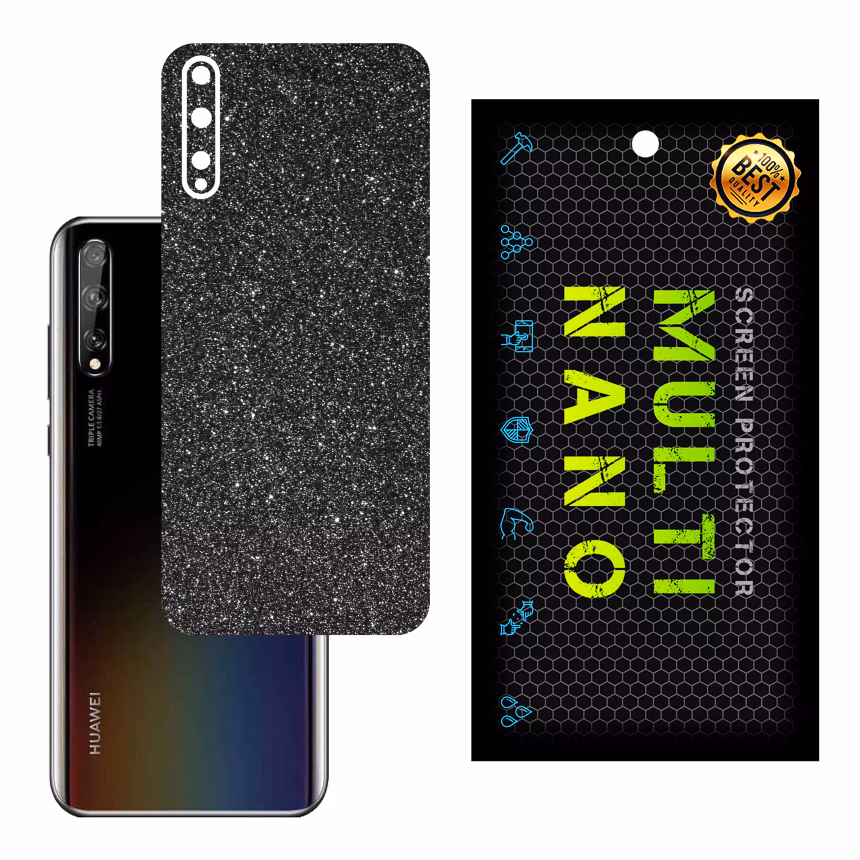 برچسب پوششی MultiNano مدل X-G1F-Gray برای پشت موبایل هوآوی Y8P