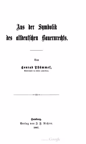 خرید و دانلود نسخه کامل کتاب Aus der Symbolik des altdeutschen Bauernrechts