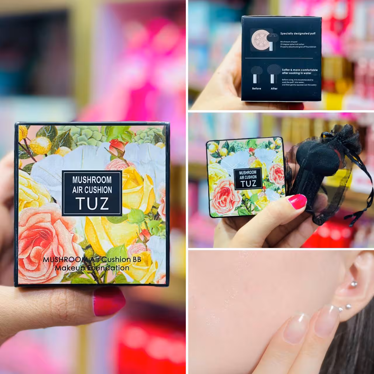 کوشن پددار طرح گل توز