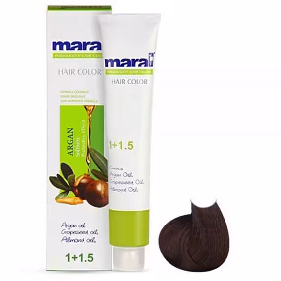 رنگ مو قهوه ای متوسط طبیعی مارال شماره 4.0