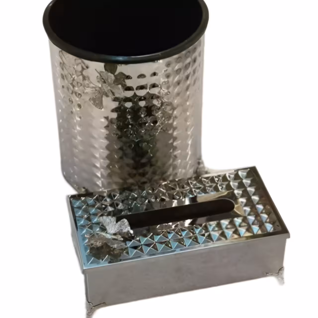 ست سطل و جادستمال طرح چکشی