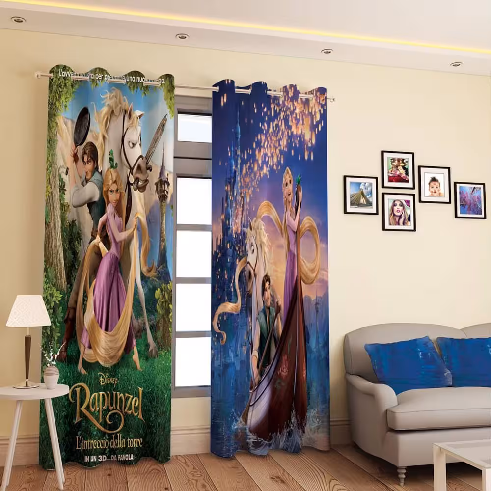 پرده پانچی کد 536 (طرح راپونزل)