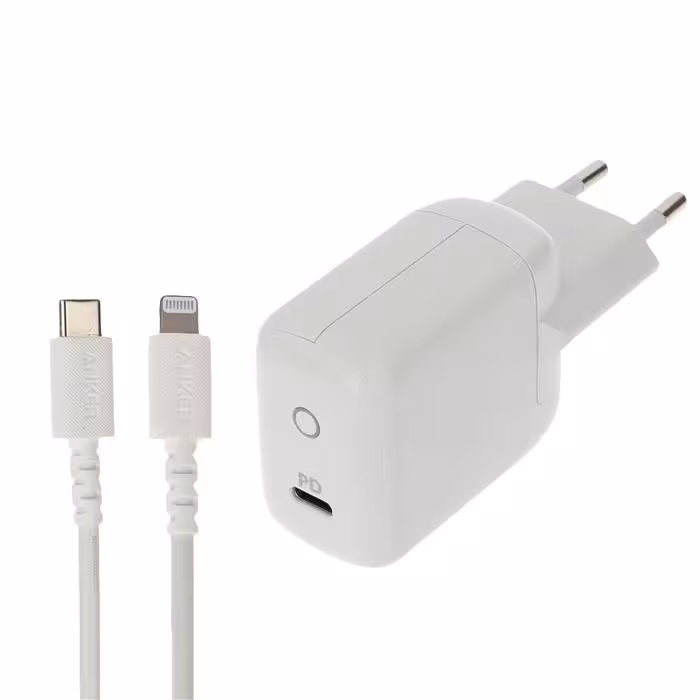 شارژر دیواری انکر مدل B2019-L به همراه کابل تبدیل لایتنینگ