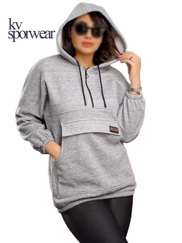 هودی زنانه ملانژ