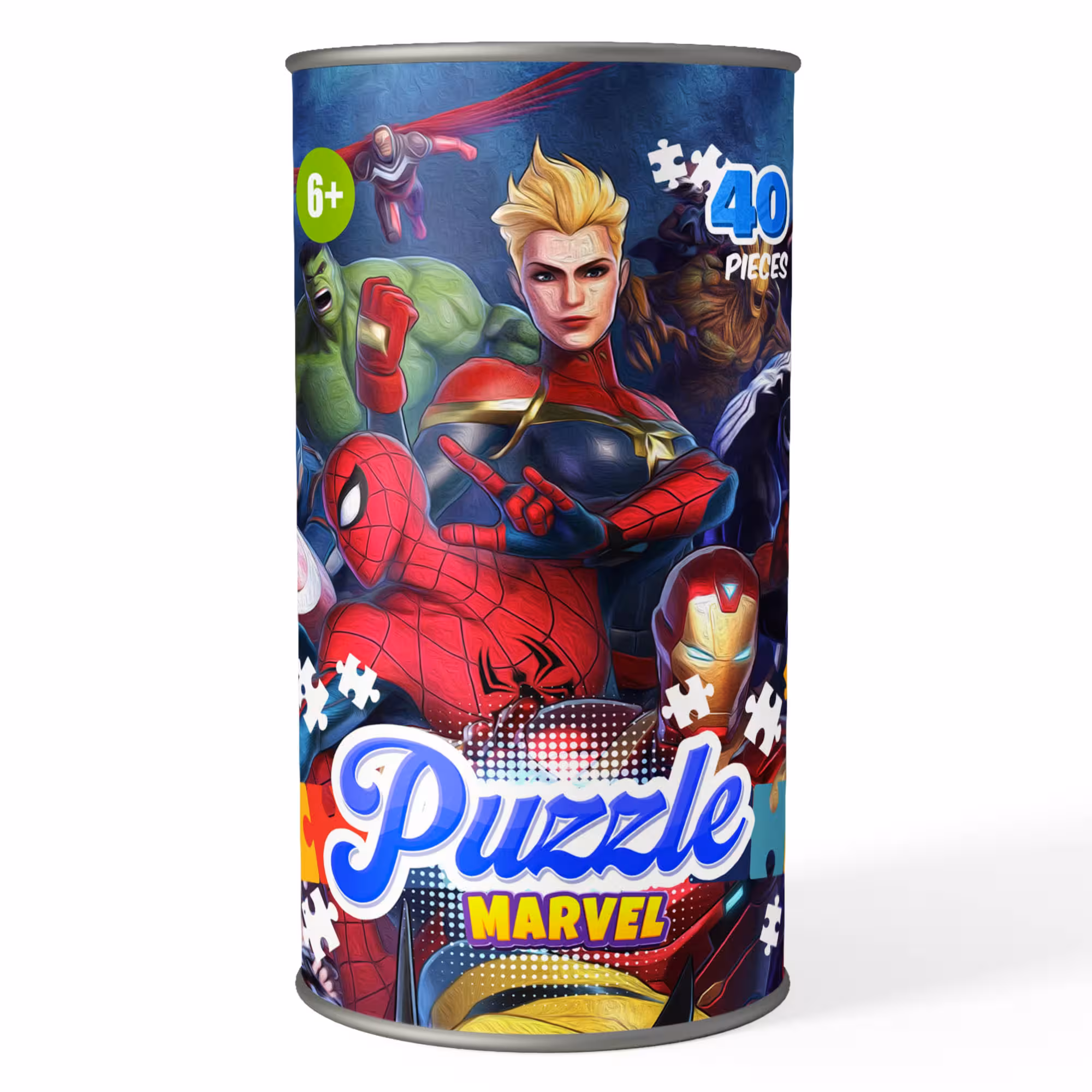 پازل 40 تکه کارتون کاپیتان مارول