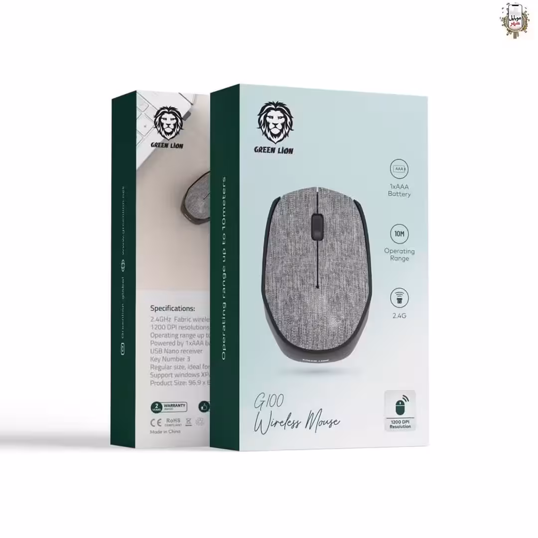 ماوس بی سیم جی 100 گرین Green G100 Wireless Mouse