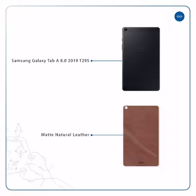 برچسب پوششی ماهوت مدل Matte_Natural_Leather مناسب برای تبلت سامسونگ Galaxy Tab A 8.0 2019 T295