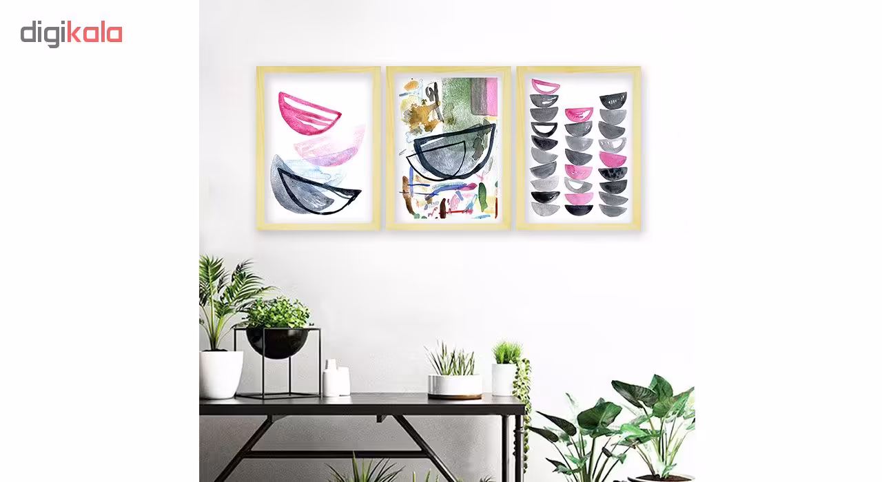 تابلو هیلما گالری کد HAP1891 CR مجموعه 3 عددی
