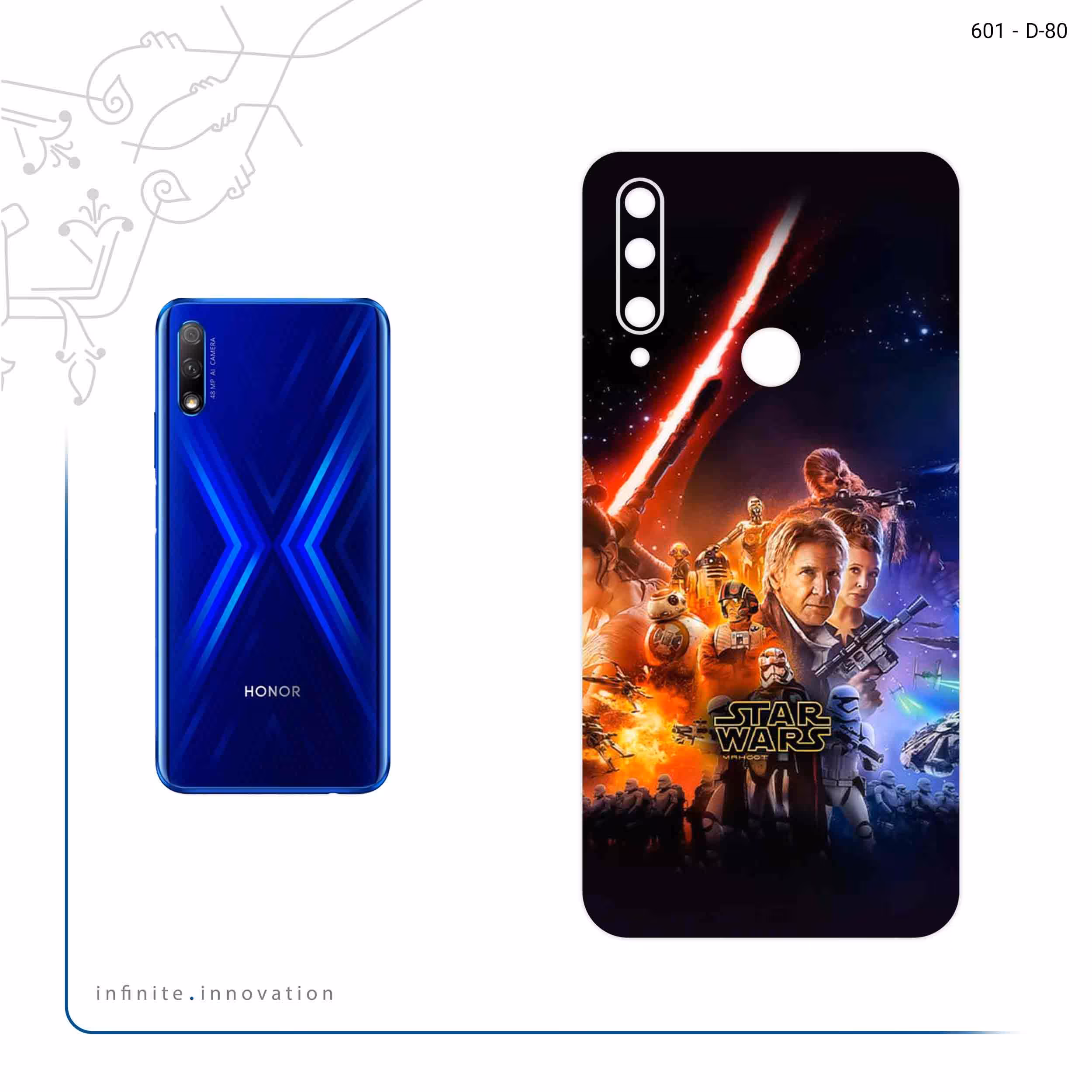 برچسب پوششی ماهوت مدل Star Wars مناسب برای گوشی موبایل آنر 9X