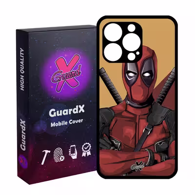 کاور گارد ایکس طرح Dead Pool مدل Glass10091 مناسب برای گوشی موبایل اپل iPhone 13 Pro