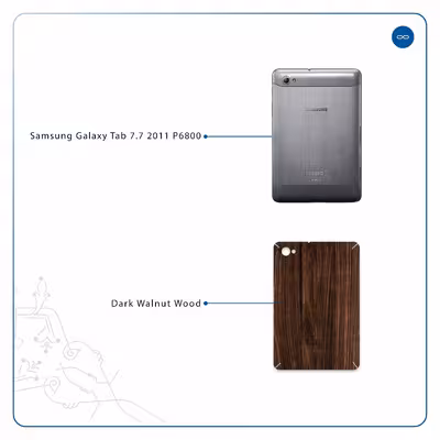 برچسب پوششی ماهوت مدل Dark Walnut Wood مناسب برای تبلت سامسونگ Galaxy Tab 7.7 2011 P6800
