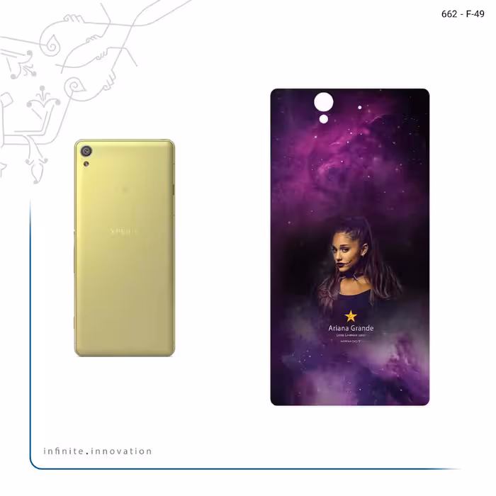 برچسب پوششی ماهوت مدل Ariana Grande مناسب برای گوشی موبایل سونی Xperia X