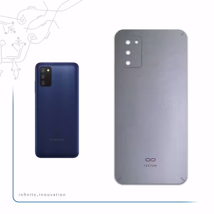 برچسب پوششی ماهوت مدل Matte-Silver مناسب برای گوشی موبایل سامسونگ Galaxy A03S