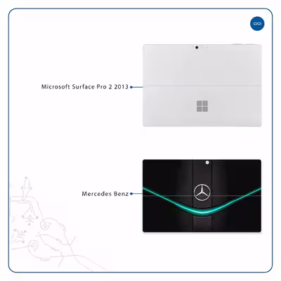 برچسب پوششی ماهوت مدل Mercedes-Benz مناسب برای تبلت مایکروسافت Surface Pro 2 2013