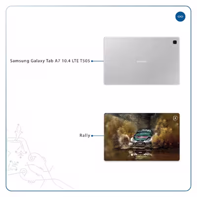 برچسب پوششی ماهوت مدل Rally مناسب برای تبلت سامسونگ Galaxy Tab A7 10.4 LTE 2020 T505