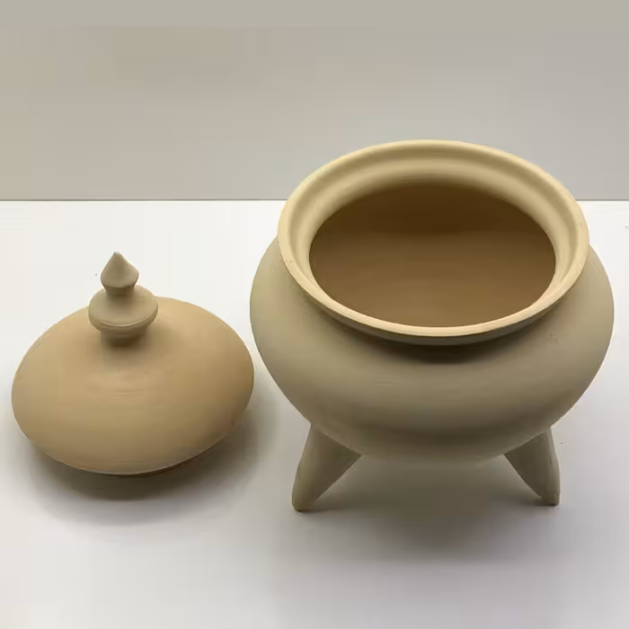 شکلات خوری سفالی مدل خام کد 22