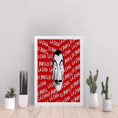 تابلو مدل مانی هیست Money Heist کدS2516-w