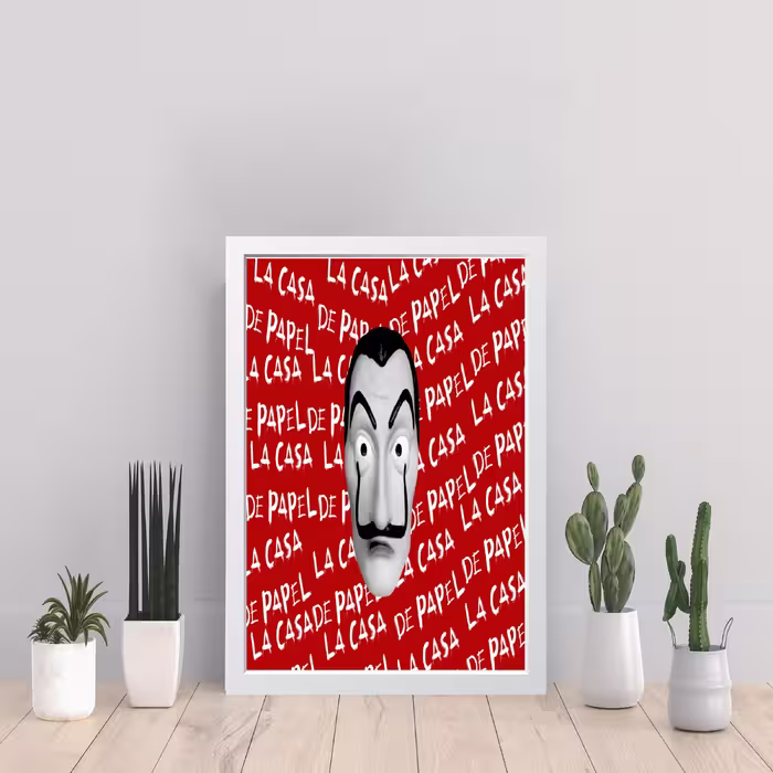 تابلو مدل مانی هیست Money Heist کدS2516-w