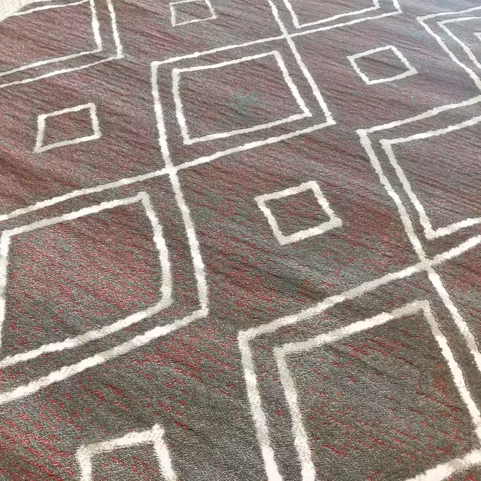 فرش ماشینی ساوین طرح 8019 زمینه دودی