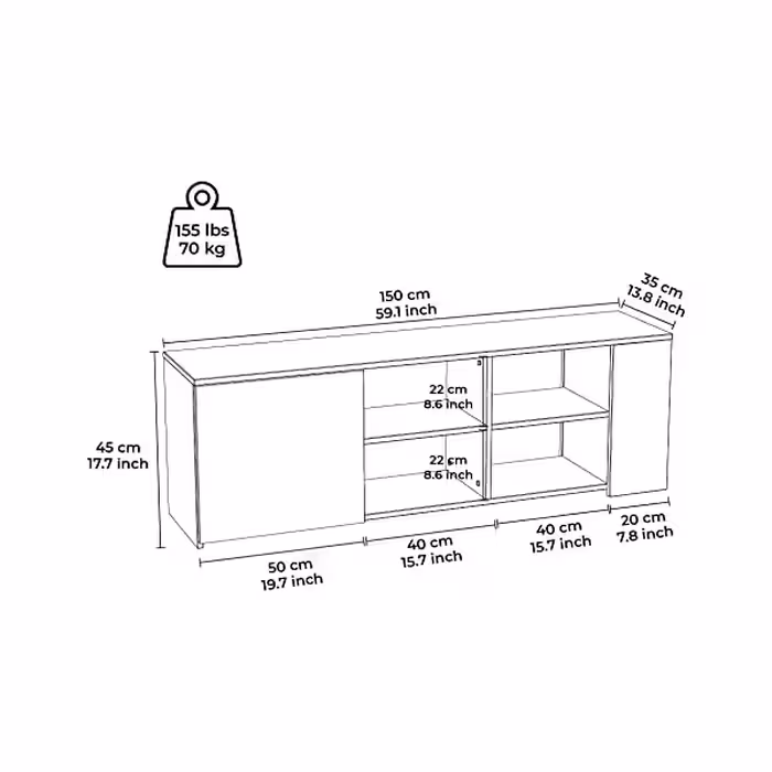 میز تلویزیون کد IKE 4215