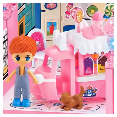 ست اسباب بازی لوازم خانه مدل خانه عروسکی