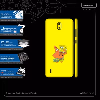 برچسب پوششی ماهوت مدل SpongeBob SquarePants-FullSkin مناسب برای گوشی موبایل نوکیا C1