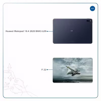 برچسب پوششی ماهوت مدل F-22 Raptor مناسب برای تبلت هوآوی Matepad 10.4 2020 BAH3-L09