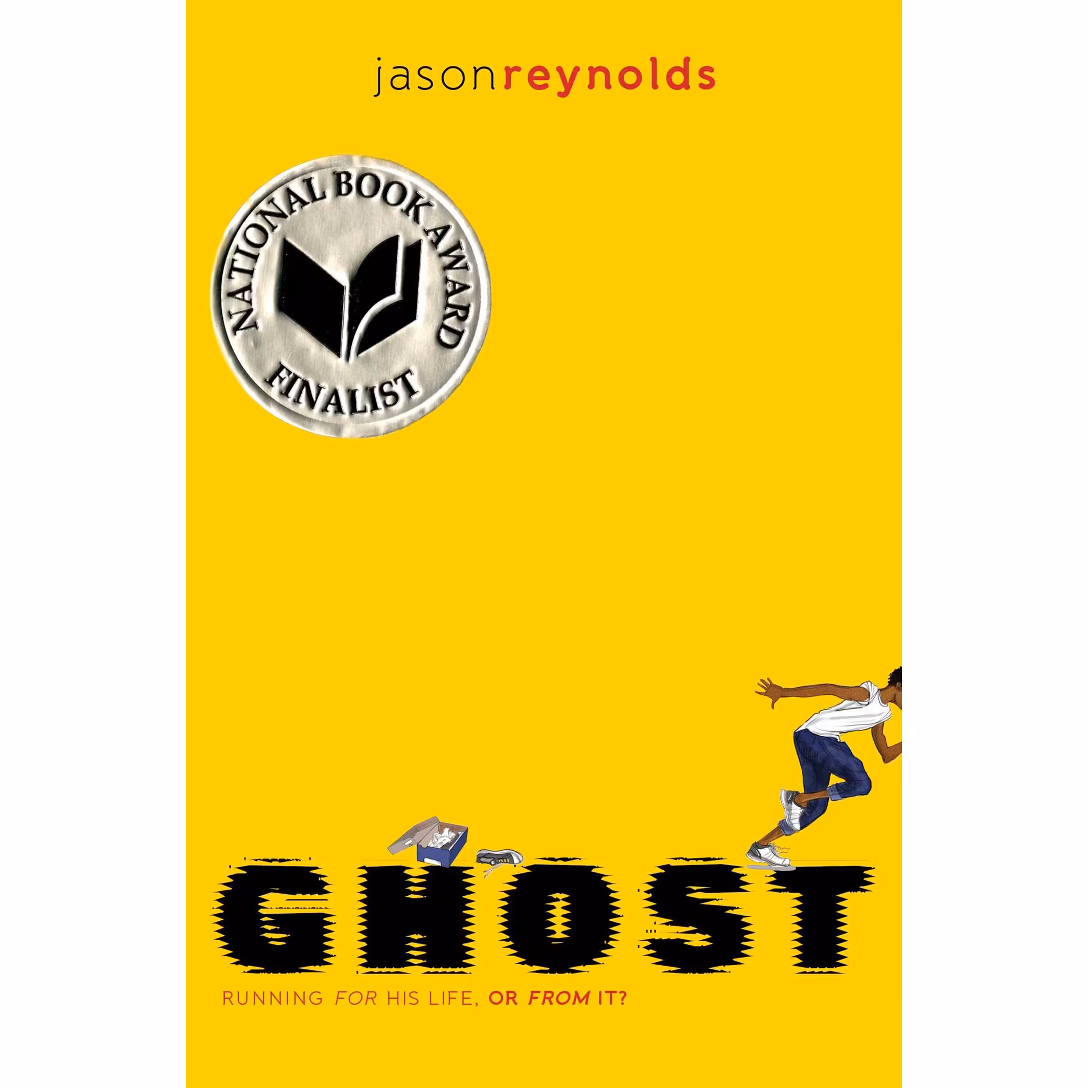کتاب Ghost اثر  Jason Reynolds انتشارات Atheneum Caitlyn Dlouhy Books