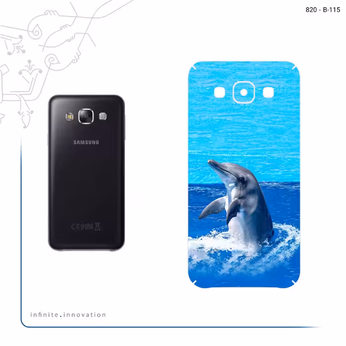 برچسب پوششی ماهوت مدل Dolphin مناسب برای گوشی موبایل سامسونگ Galaxy E5