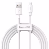 کابل تبدیل USB به MICROUSB باسئوس مدل 2PCS kit 2.1A طول 1.5 متر بسته 2 عددی