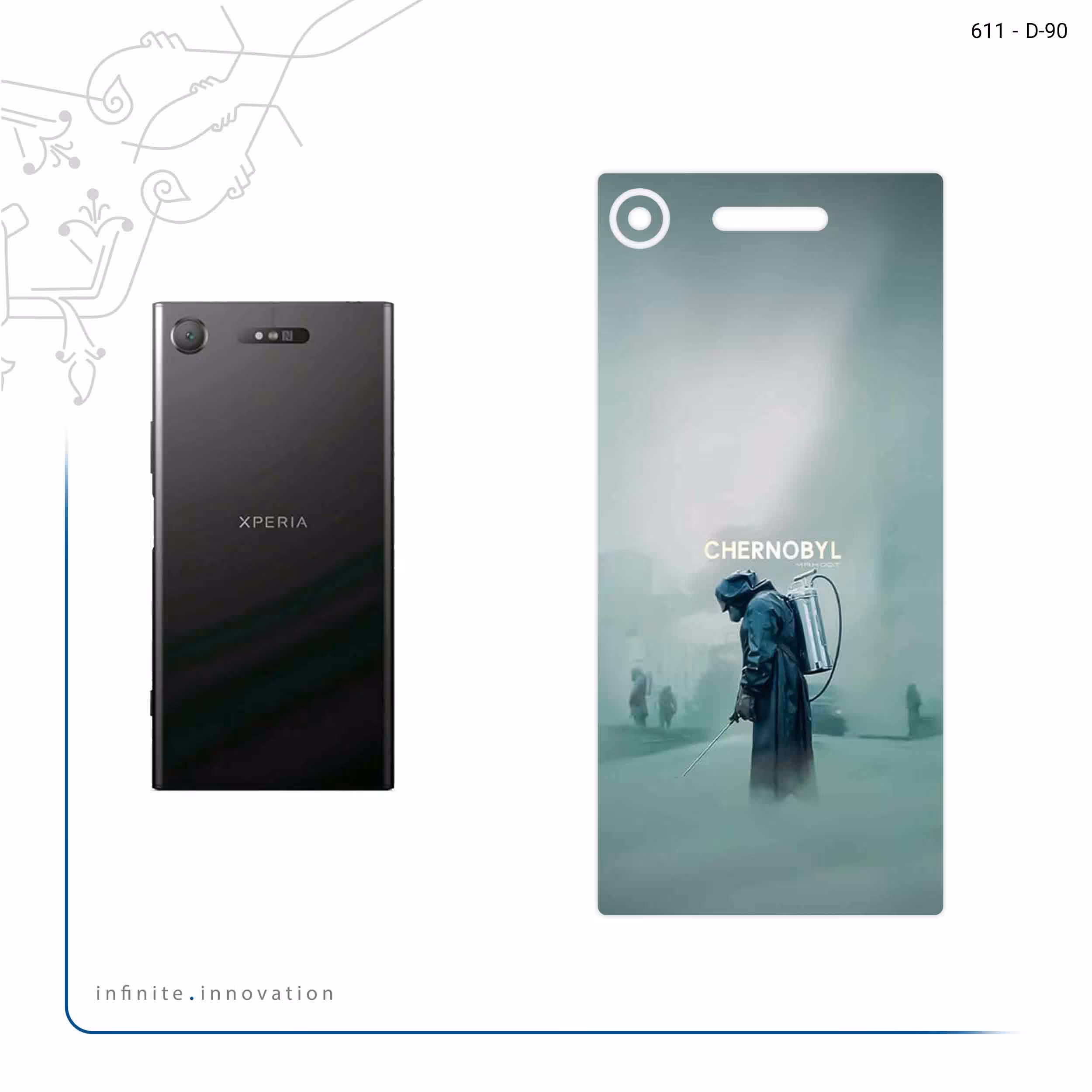 برچسب پوششی ماهوت مدل Chernobyl مناسب برای گوشی موبایل سونی Xperia XZ1