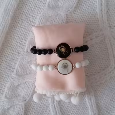 دستبند مدل ماه تولد تیر و تیر F49 مجموعه 2 عددی