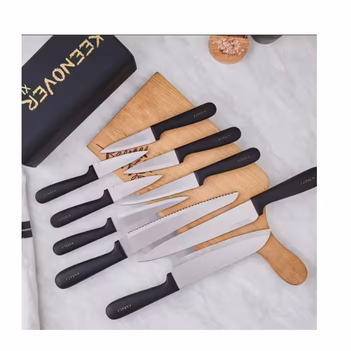 سرویس چاقو آشپزخانه 10 پارچه کاراجا مدل keenover xl