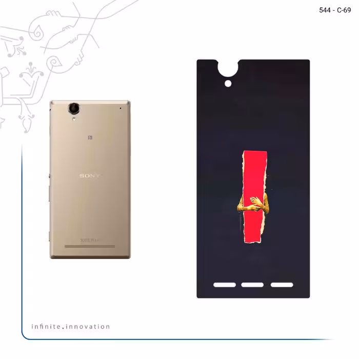 برچسب پوششی ماهوت مدل Collage of Embrace مناسب برای گوشی موبایل سونی Xperia T2 Ultra