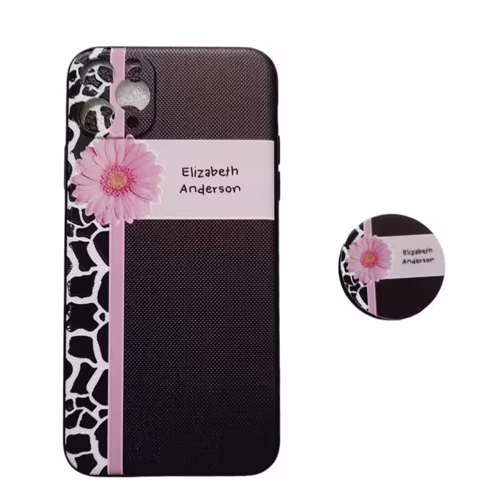 کاور کد ip11pm مناسب برای گوشی موبایل اپل iPhone 11 Pro Max به همراه پاپ سوکت