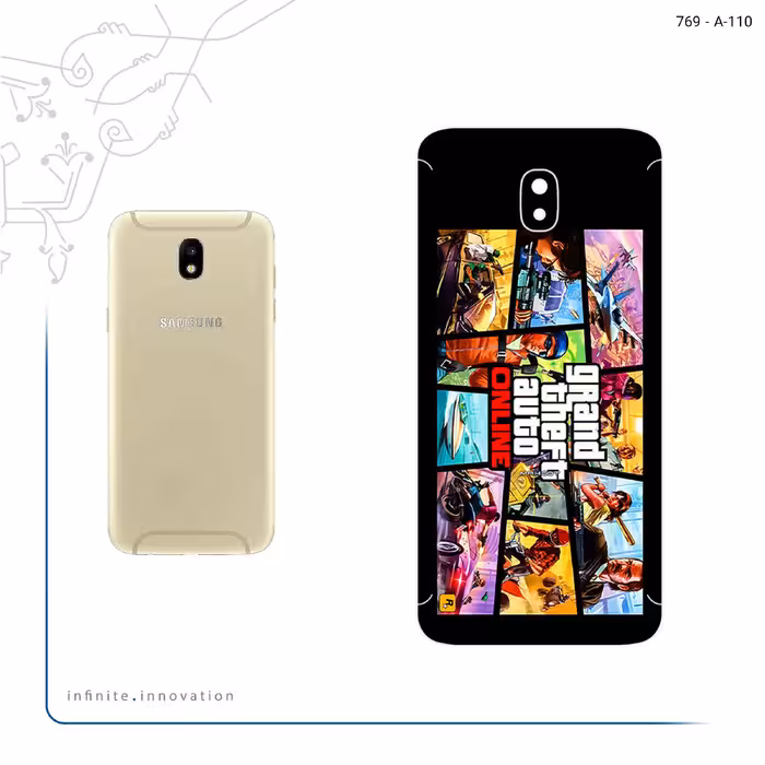 برچسب پوششی ماهوت مدل GTA Online Game Series مناسب برای گوشی موبایل سامسونگ Galaxy J7 Pro