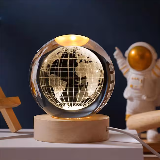 گوی چراغ دار زیر چوبی کد 744