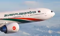 پوستر هواپیما مسافربری بوئینگ 300-777 Boeing بیمان بنگلادش ایرلاینز