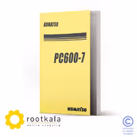 فایل PDF کتاب تعمیرات بیل مکانیکی کوماتسو PC600-7