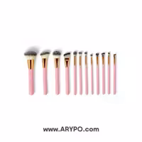 ست براش 12 تایی بی اچ مدل Pink Studded Elegance