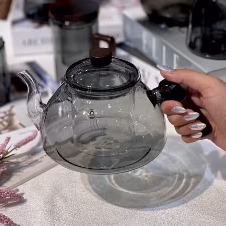 قوری و دمنوش ساز پیرکس دودی IMAR وارداتی ارس لند