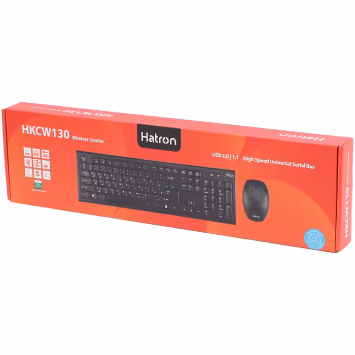 کیبورد و موس بی سیم هترون HKCW130
