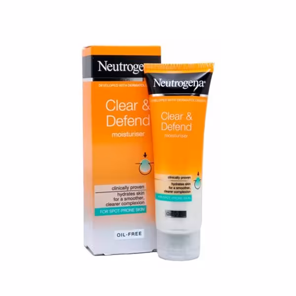 کرم آبرسان ضد جوش فاقد چربی نوتروژینا مدل Clear & Defend