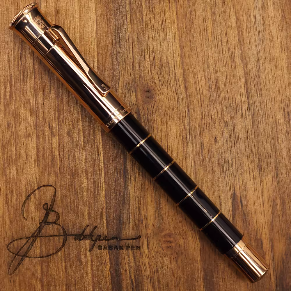 گراف فون فابرکاستل روان نویس رزگلد کلاسیک 145684 GRAF VON FABER-CASTELL Rollerball pen Anello Rose Gold