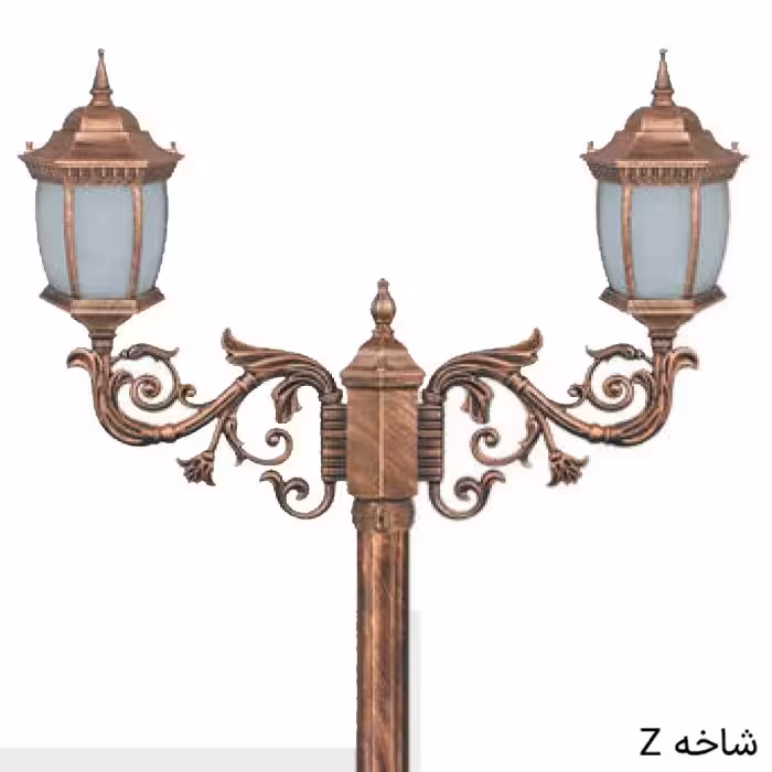 چراغ حیاطی محوطه دوشاخه خمره ای رابو