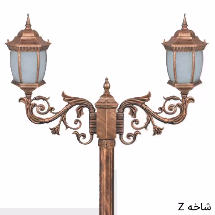 چراغ حیاطی محوطه دوشاخه خمره ای رابو