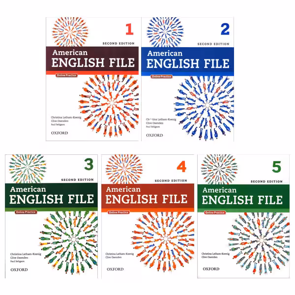 مجموعه 5 جلدی امریکن انگلیش فایل ویرایش دوم American English File 2nd Edition