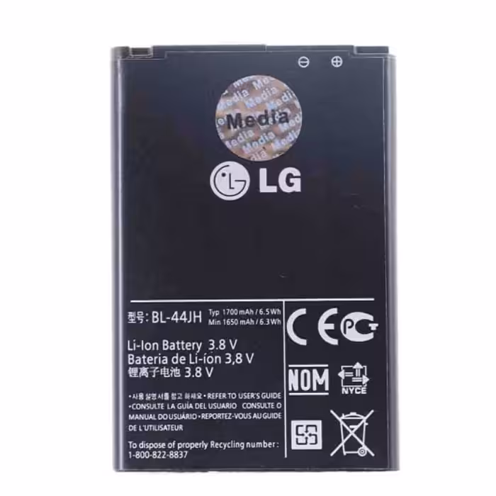 باتری موبایل ال جی اورجینال مدل BL-44JH با ظرفیت 1700 میلی آمپر ساعت مناسب برای گوشی LG Motion 4G MS770 - LG Venice LG73