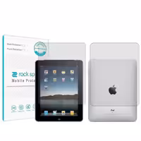 گلس صفحه نمایش و پشت تبلت اپل ipad 1 مدل نانو هیدروژل شفاف برند راک اسپیس کد LL